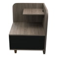 thumbnail image 5 of Furniture of America Ames Adult Modern 1-Drawer Nightstand with 2-Shelf, Chestnut Brown, 5 of 16