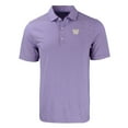 thumbnail image 2 of Men's Cutter & Buck  Purple Washington Huskies Forge Eco Double Stripe Stretch Recycled Polo, 2 of 3