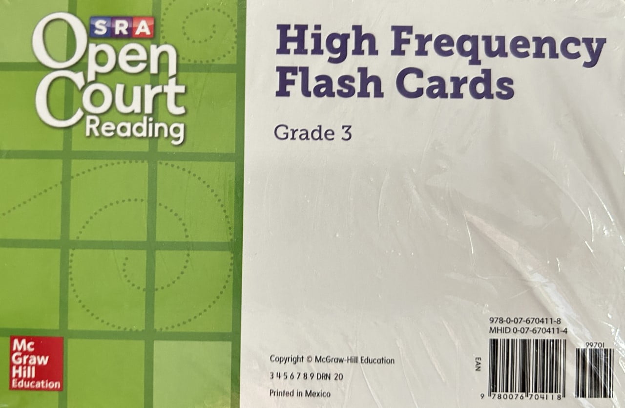 Open Court Reading Grade 3 HiFrequency Flash Cards Set (IMAGINE IT