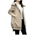 thumbnail image 2 of Vedolay Suit Jacket Womens Casual Jacket Shawl Collar Long Sleeve Open Front Work Office Jackets,Khaki L, 2 of 4