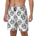 thumbnail image 2 of Daiia Black Squirrel Mens Swim Trunks Swim Shorts Quick Dry Swim Shorts with Mesh Lining Pockets-XX-Large, 2 of 9