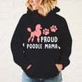 thumbnail image 2 of Nuevas sudaderas con capucha de manga larga con estampado de perro y mamá caniche para el día de la madre, informales, a la moda, para invierno y otoño para mujer, 2 of 5