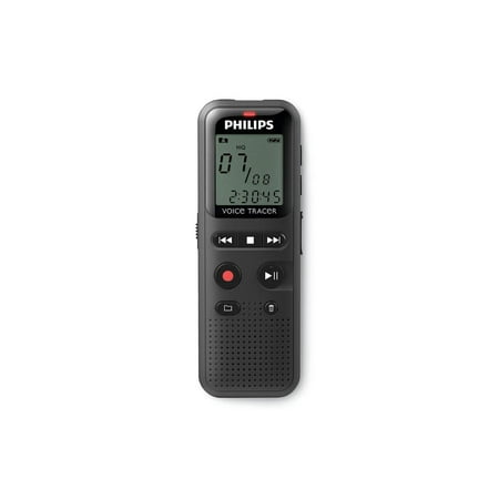 Philips - VoiceTracer Digital Voice Recorder 8 GB DVT1160 - Black