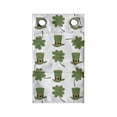 thumbnail image 1 of Clover Hanging Pocket Organizer, Irish Themed Cartoon Pattern Leprechaun Hat and Shamrock, Printed Polyester Storage Bag with Pockets, 9" x 27", Olive Green Pale Orange, 1 of 2