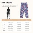 thumbnail image 2 of Salouo mushroom Skull rainbow color Print Women's Pajama Pants Casual Loose Sweatpants PJs Flowy Pants Drawstring Palazzo for Women Wide Leg Pants Lounge Pajama -Small, 2 of 8