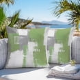 thumbnail image 4 of Sage Green Outdoor Pillow Covers Pack of 2 Gray Graffiti Color Block Abstract Geometric Art Waterproof Throw Pillow Covers Decorative Cushion Cases for Patio Garden Tent Balcony Couch 24x24 inch, 4 of 8