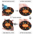 thumbnail image 2 of FMSHPON Happy Halloween Set of 6 Round Coaster for Drinks, Absorbent Ceramic Stone Coasters Cup Mat with Cork Base for Home Kitchen Room Coffee Table Bar Decor, 2 of 6