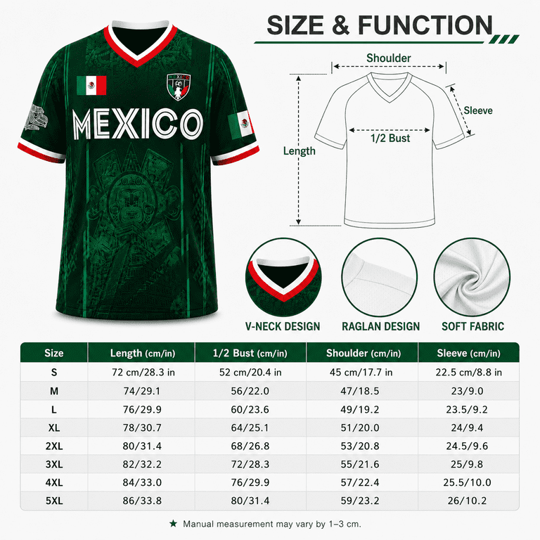 2026 Mexico Chichén Itzá Pyramid Graphic Soccer Jersey, Men's V