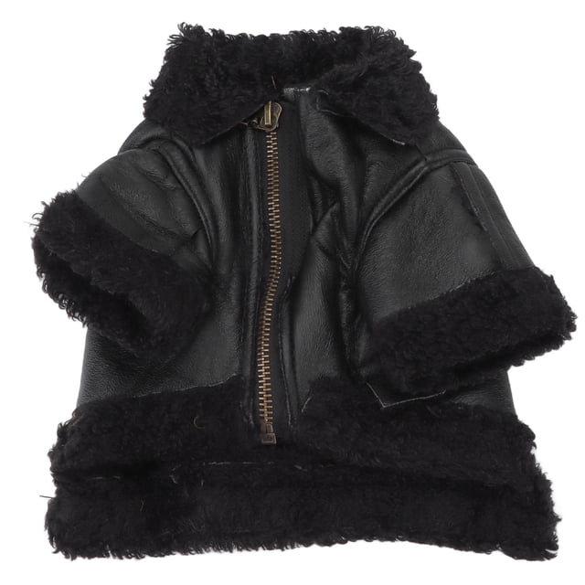Paño fresco para motocicleta para mascotas, chaqueta de cuero para perros, chaqueta de cuero gruesa para perros, chaqueta de cuero fresca para invierno, compacta y liviana