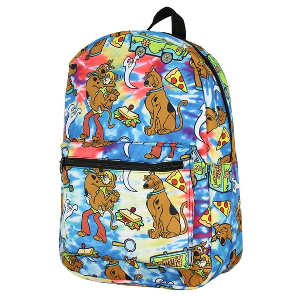 Scooby Doo Themed Allover Design Tie Dye  Travel Laptop Backpack