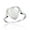 White, variant on Heart of Compassion White Mother of Pearl Inlay Sterling Silver Ring-7