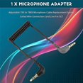 thumbnail image 4 of Câble de Microphone Ajustable TRS à TRRS Remplacement Ressort Fil Enroulé Connexion Cordon pour SC7, 4 of 5