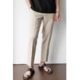 thumbnail image 3 of GINGTTO Linen Pants Men Slim Fit Elastic Waistband Lightweight Summer Beach Fashion Casual Pant, 3 of 6