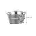 thumbnail image 2 of WHAMVOX 4pcs Mini Metal Buckets Decorative Galvanized Bucket With Handles Flower Pots For Home Office Small Iron Planters Small Pails, 2 of 8