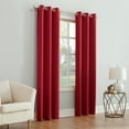 thumbnail image 6 of (2 pack) Mainstays Blackout Grommet Single Curtain Panel, 1 Panel, Red, 40"W x 84"L, 6 of 9