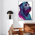 thumbnail image 5 of Hudo Wall Art - Funny Dog Canvas Poster for Kids' Room - Irish Wolfhound Dog colorful art print, Canvas Painting Puppy Artwork, Watercolor Artwork Print For Bedroom, 5 of 5