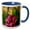 Blue/White, variant on 3drose, a Macro Photograph of a Pink Canna Lily in Bloom., 11oz Magic Transforming Mug