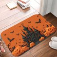thumbnail image 5 of 1pc Halloween Scene Absorbent Non-Slip Bathroom Thickened Flannel Rug Decor,Soft,Quick Drying,Suitable For Indoor/outdoor Use,Bathrooms,Bedrooms,Kitchens,Terrace,Laundry Rooms,16"x24", 5 of 9
