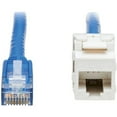thumbnail image 2 of Tripp Lite N237-F18N-WHSH Cat6 Keystone Jack Cable Assembly, RJ45 M/F, 18 in., Blue - 1.50 ft Category 6 Network Cable for Wallplate, Network Device, Surveillance Camera, Access Point - First End: 1 x, 2 of 5