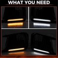 thumbnail image 3 of LED Fog Lights Bezel White DRL & Amber Turn Signal for 2018-2021 Replacement 57731VA410 57731VA400, 3 of 5