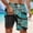 Green, variant on Men's Board Shorts for Summer Beach Wear with Liner - Comfortable Athletic Swim Trunks for Swimming and Surfing