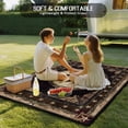 thumbnail image 4 of Outdoor Rug 5x7 ft Farmhouse Star Western Waterproof Outdoor Patio Rug Mat Non Slip Outside Area Rugs Carpet for RV,Camping,Porch,Deck,Pool,Balconybackyard,Brown Rustic, 4 of 9