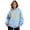 Light Blue, variant on Women Black Wear Your Own Story Motivational Quote Graphic Hoodie with Drawstring Casual Pullover Sweatshirt