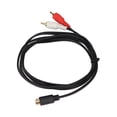 thumbnail image 4 of 4Pin Male To 2RCA Male Cable, 4Pin To 2RCA Y Splitter Cable Clear  Transmission Pure Copper Core 4.9ft  for DVD Players for Receiver, 4 of 8