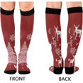 thumbnail image 2 of GZHJMY Christmas Tree 20-30mmHg Compression Socks for Men & Women, Knee High Stockings for Running, Sport, Hiking & Travel, 2 of 7