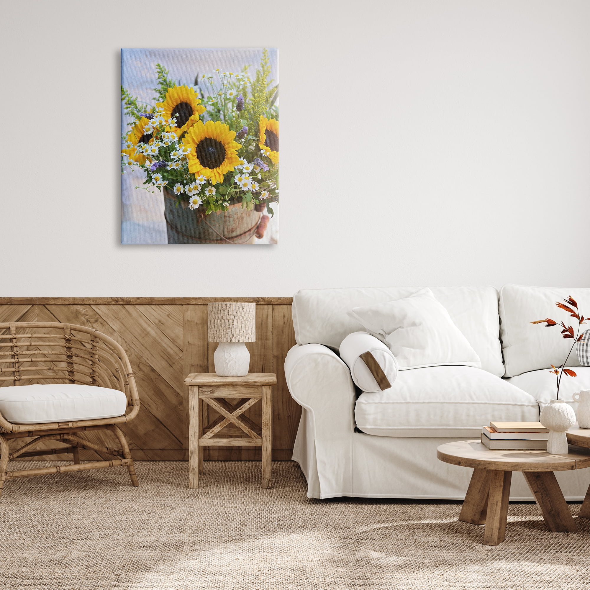 Stupell Industries Mixed Country Bouquet Botanical & Floral Photography Gallery Wrapped Canvas Art Print Wall Art, 30 x 40