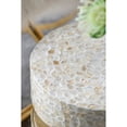 thumbnail image 7 of A & B Home Transitional Round Pedestal Stool With Tan And Gold Finish 48744, 7 of 7