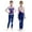 Navy Blue, variant on Aislor Kids Girls Rhythmic Gymnastics Unitard Full Length Dance Bodysuit Long Sleeve Sparkle Figure Skating Costume Navy Blue 12