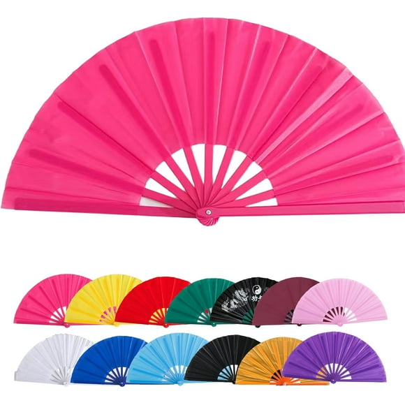 Tingzi Large Clacking Fans for Line Dancing, Clack Fans for Line Dancing, Snap, for Popping Fan, Foldable Line Dance