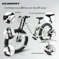 thumbnail image 3 of 26 in Men's Fat Tire Bike,Shimano 21-Speed,Full Suspension Mountain Bike,White, 3 of 8