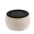 2-IN-1 Storage Ottoman Coffee Table, Multifunction Side Table for ...