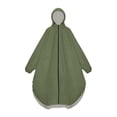 thumbnail image 5 of SHIXIAOO Poncho de Pluie pour Adultes Unisexe Long Imperméable Extérieur avec Capuche Matériau PU Léger à la Mode pour Cyclisme Randonnée Voyage Veste Décontractée pour Femmes Grande Taille Gilet Femme Veste à Capuche Automne, 5 of 5