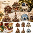 thumbnail image 3 of 2026 New Christmas Diamond Painting Suncatcher Kit, 6Pc Acrylic DIY Diamond and Pearl Art Painting, Mini Crystal Art Hanging Ornament Kit, Xmas Decorations for Home Wall Tree and Gift, 3 of 6