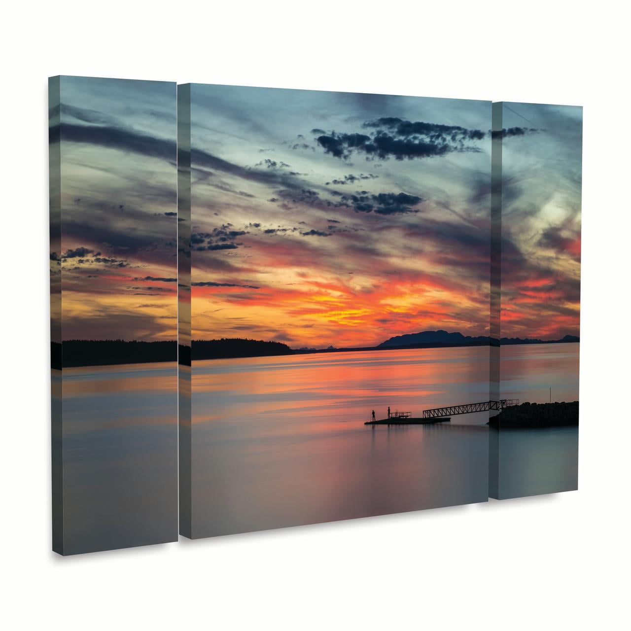 Trademark Fine Art 'Sunset Pier' Canvas Art by Pierre Leclerc