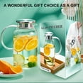 thumbnail image 3 of Baalaka 61oz Glass Pitcher w/Leak-Proof Lid - Heat-Resistant Beverage Carafe for Iced Tea, Coffee & Juice, 3 of 7