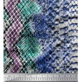 thumbnail image 1 of Soimoi Moss Georgette Fabric Snake Animal Skin Decor Fabric Printed Yard 42 Inch Wide, 1 of 3