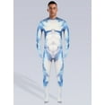 thumbnail image 2 of Mufeng Men Animal Cosplay Costume Full-body Jumpsuit Gloved Sleeve Bodysuit Catsuit for Halloween Type E XL, 2 of 8