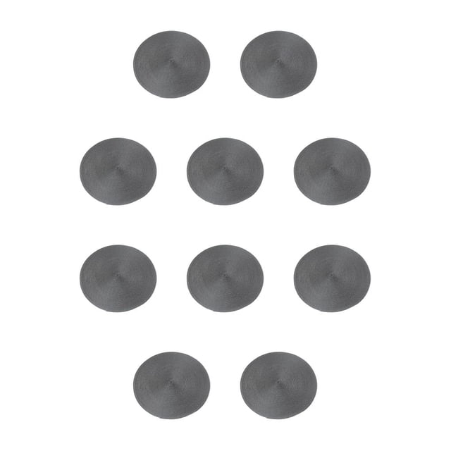 Advancent Tapetes antideslizantes Amplia aplicación Ligeros Fácil de cuidar Manteles individuales redondos simples y modernos gris oscuro gris oscuro 10Conjunto