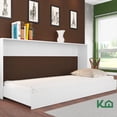 thumbnail image 3 of Base Cama Individual Abatible Blanca KingsHouse Desmontable blanco, 3 of 4