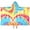 Colorful Tie Dye, variant on Pink Tie Dye Pattern Hooded Bath Towel,50"x30" for Ages 3 To 12 Kids, Quick Dry Lightweight Soft Microfiber Hood Beach Towel Cover Up for Kids