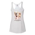 thumbnail image 2 of If It's Not a Golden Retriever It's Just a Dog Gift | Womens Dog Lover Premium Tri-Blend Racerback Tank Top, Heather White, Small, 2 of 3