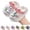 White, variant on AJGRHE Girls Garden Clogs Kids Cartoon Beach Slide Sandals Kids Cartoon Front Open Slippers For Girls With Sole Outdoor Indoor Wear Lightweight Home Slippers For Kids Pink 1 Years