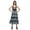 Black3, variant on Moomaya V-Neck Spaghetti Strap Sleeveless Flair Dress Printed Summer Clothing