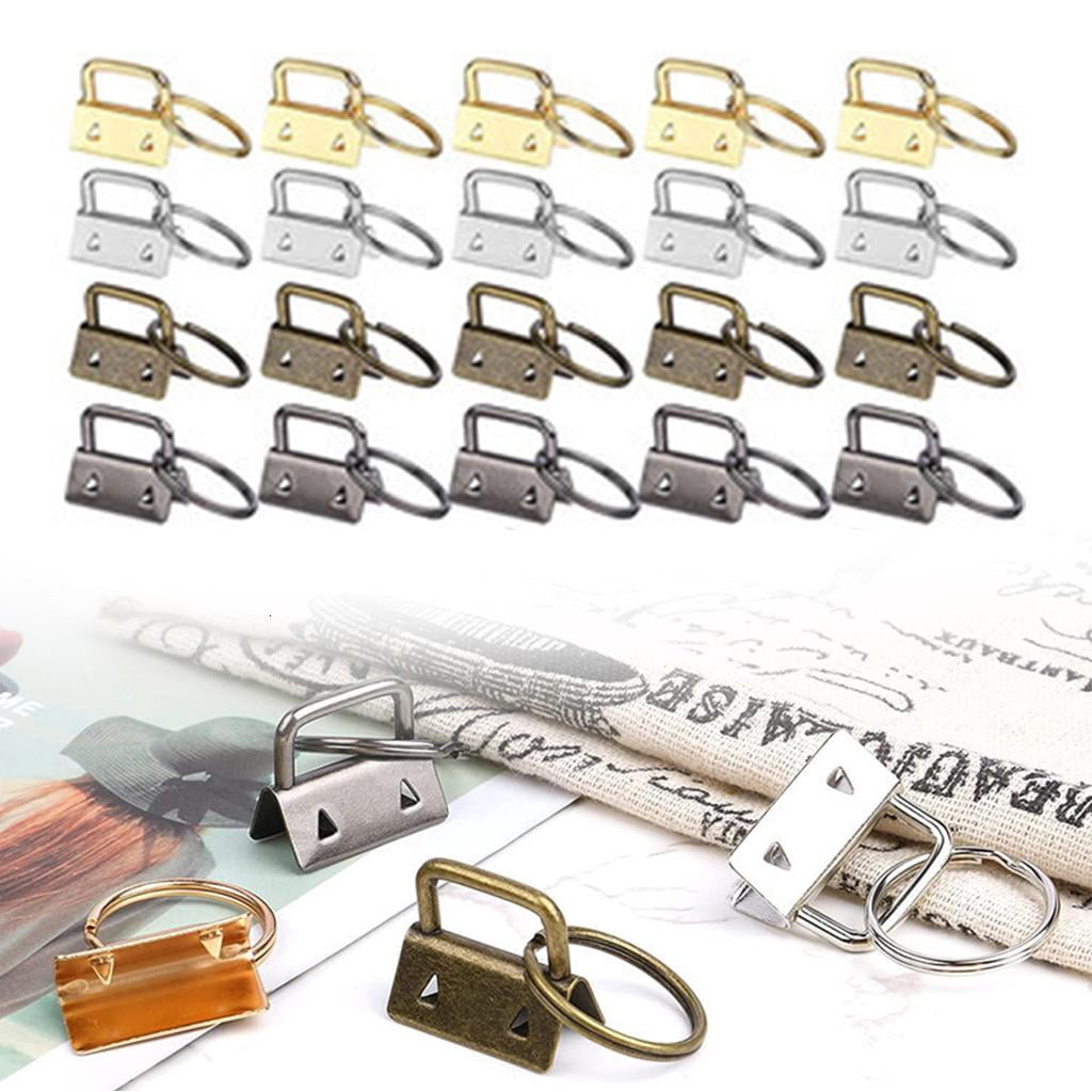 Rvaymup 113pcs for Key Fob Hardware Set with Pliers Keychain Tassel Pendant Swivel Snap