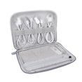 thumbnail image 5 of Supvox Data Cable Storage Bag Grey Polyester Electronics Protection Daily Use 1Pack, 5 of 8