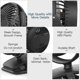 thumbnail image 3 of Ventilador Clip Mesa Portátil Ventilador De Escritorio Batería Recargable Usb, 3 of 4